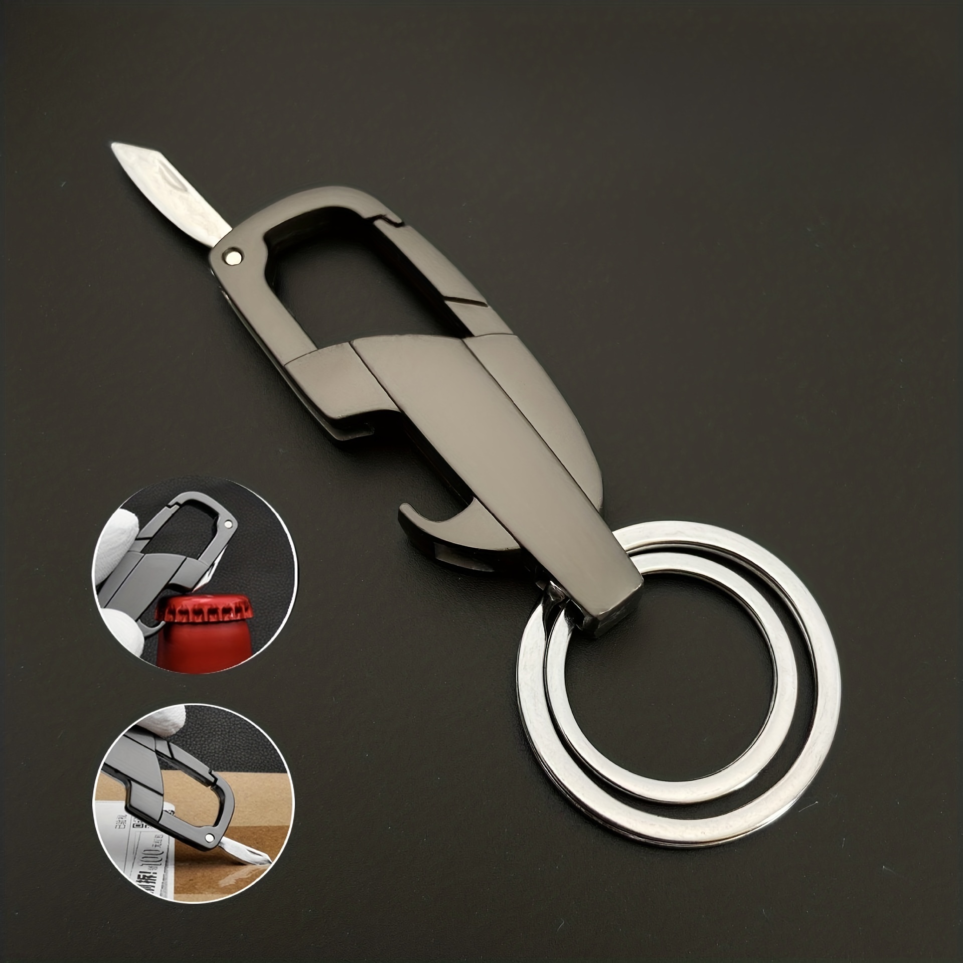 Knife Bottle Opener Multifunctional Keychain Creative Men - Temu