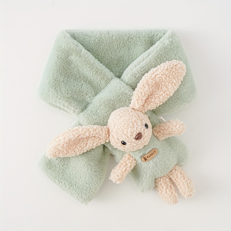 Echarpe En Peluche Cartoon Lapin Unisexe Pour Enfant De 2 À 9 Ans, Chaleur  Et Coupe-vent Pour L'hiver, Mode en ligne