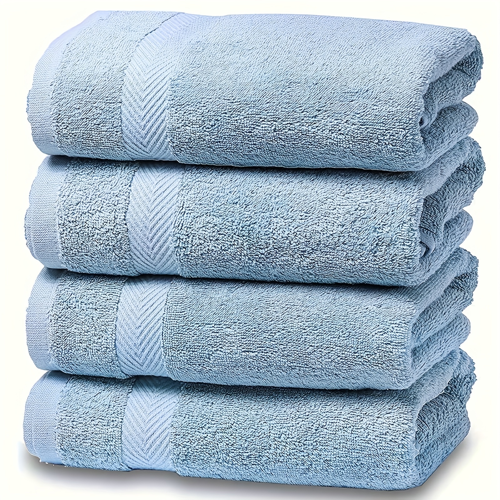 Juego de toallas de microfibra de 8 piezas, 2 toallas de baño, 2 toallas de  mano y 4 paños de lavado, toallas ultra suaves y altamente absorbentes