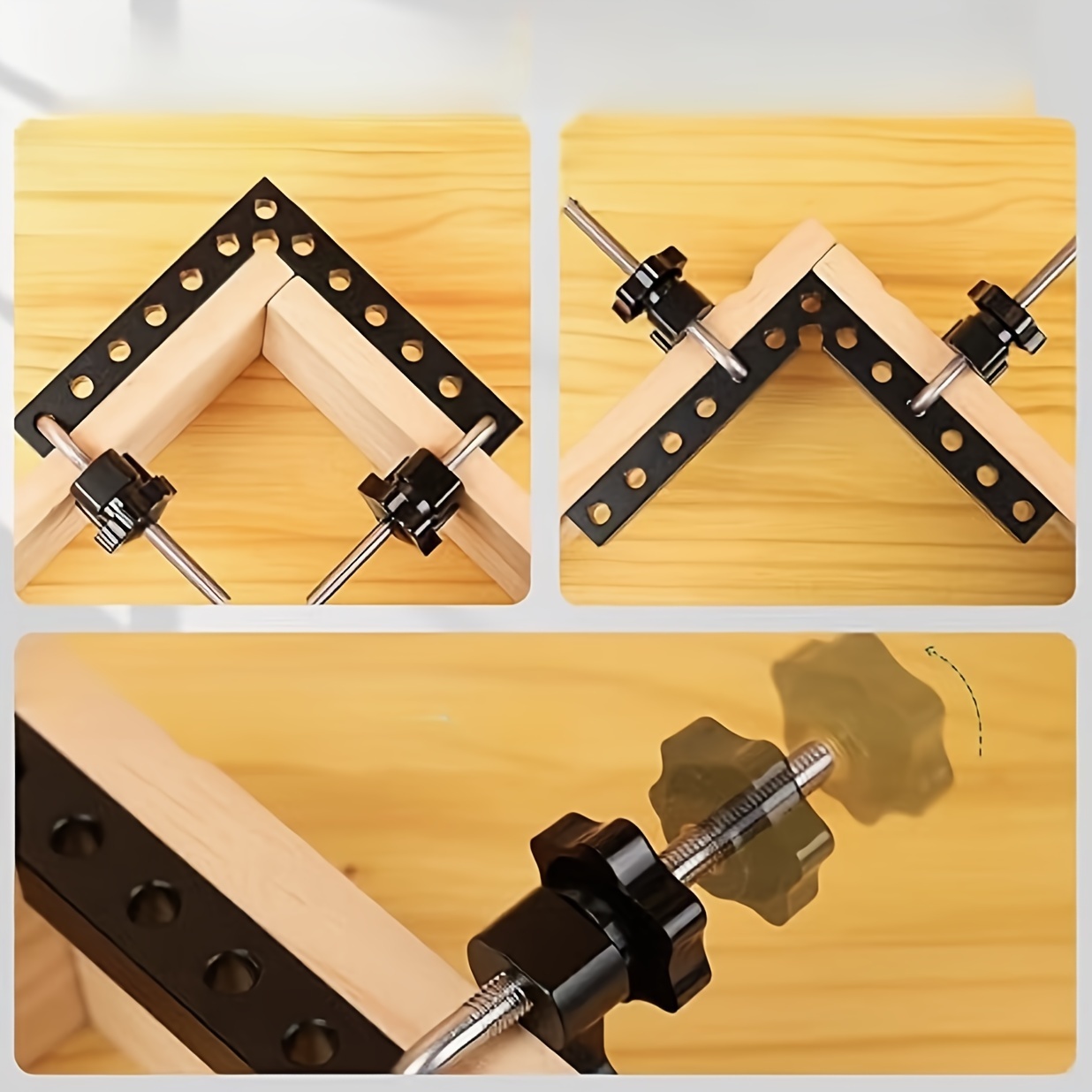 90 Degree Positioning Squares Right Angle Clamp 5.5 x 5.5 Corner  Clamps(2pcs)