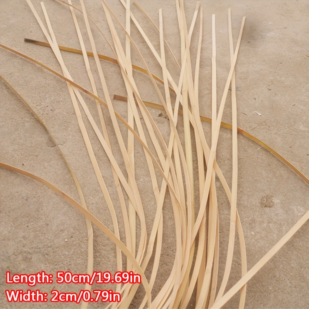Natural Bamboo Thin Wood Strips Long Craft Popsicle Balsa - Temu