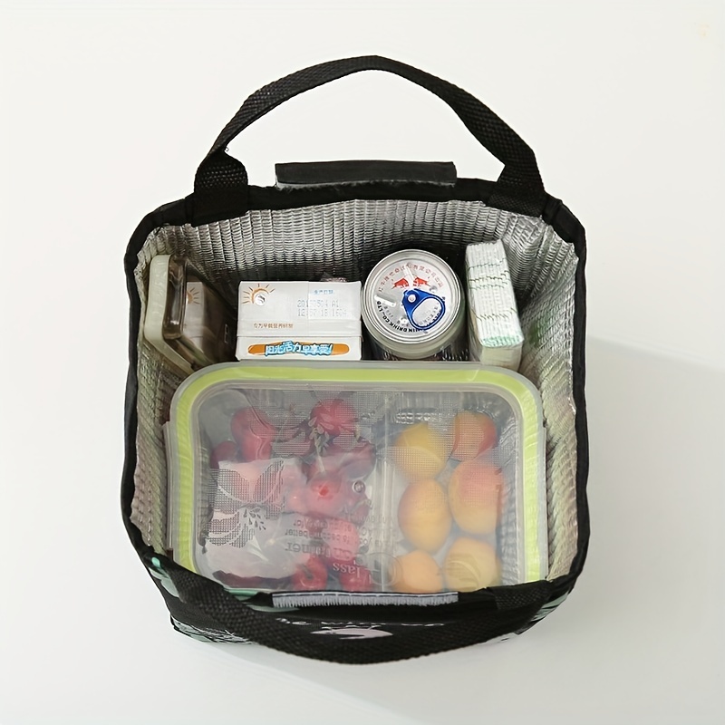 Cartoon Bento Bag Portable Insulation Bag for Lunch Box, Beach, School