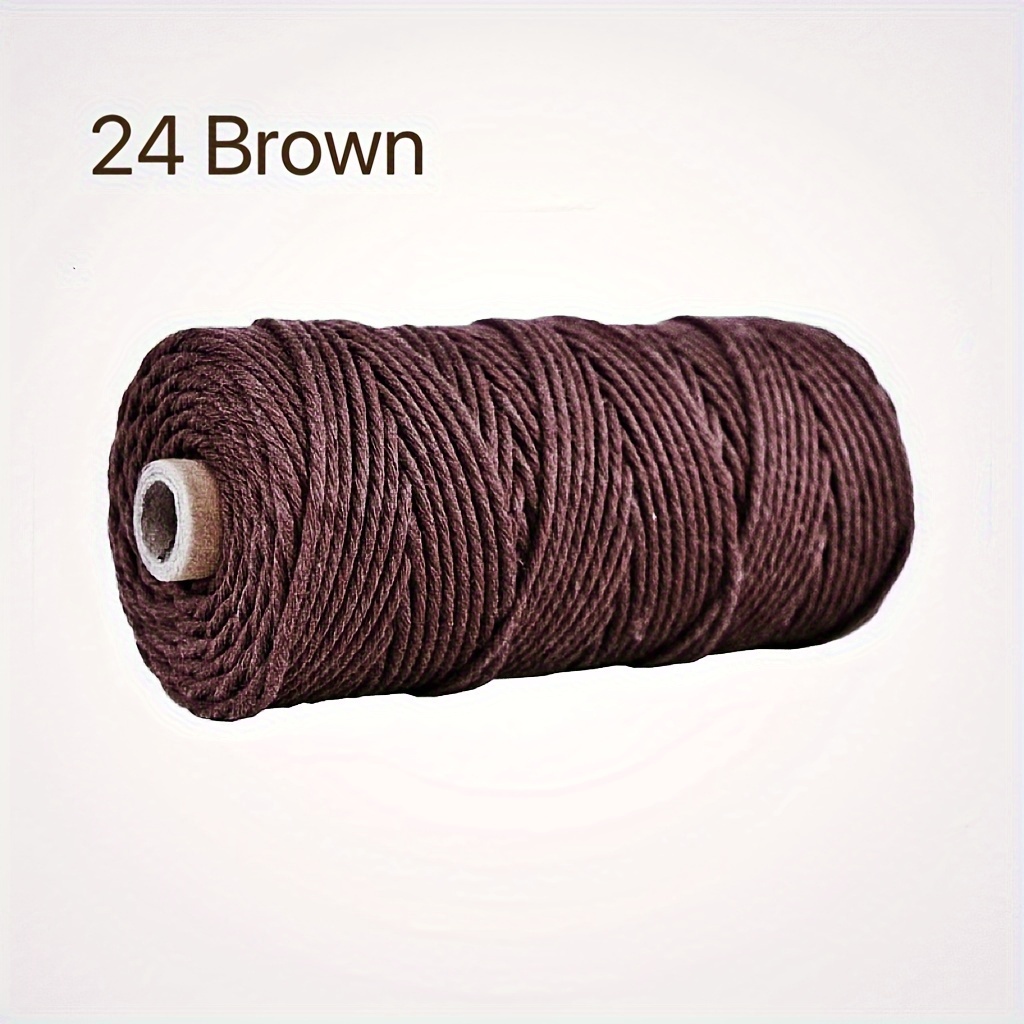 4mm Macrame Cord Coloured Cotton String for Diy Hangings Bulk Buy Three  Strand Twisted Rope Supplies 