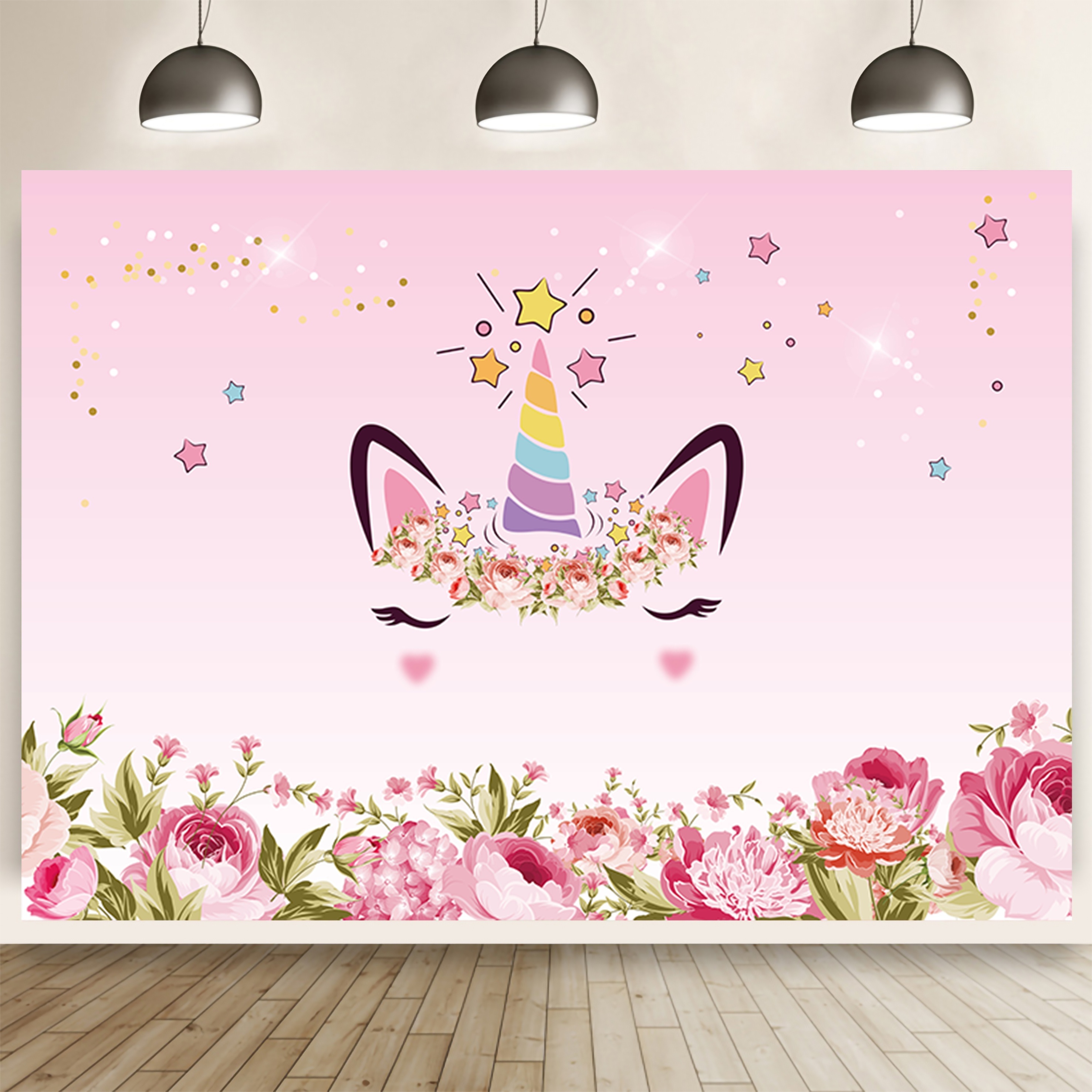 Rainbow Unicorn Backdrop Magical Rainbow Unicorn Birthday - Temu