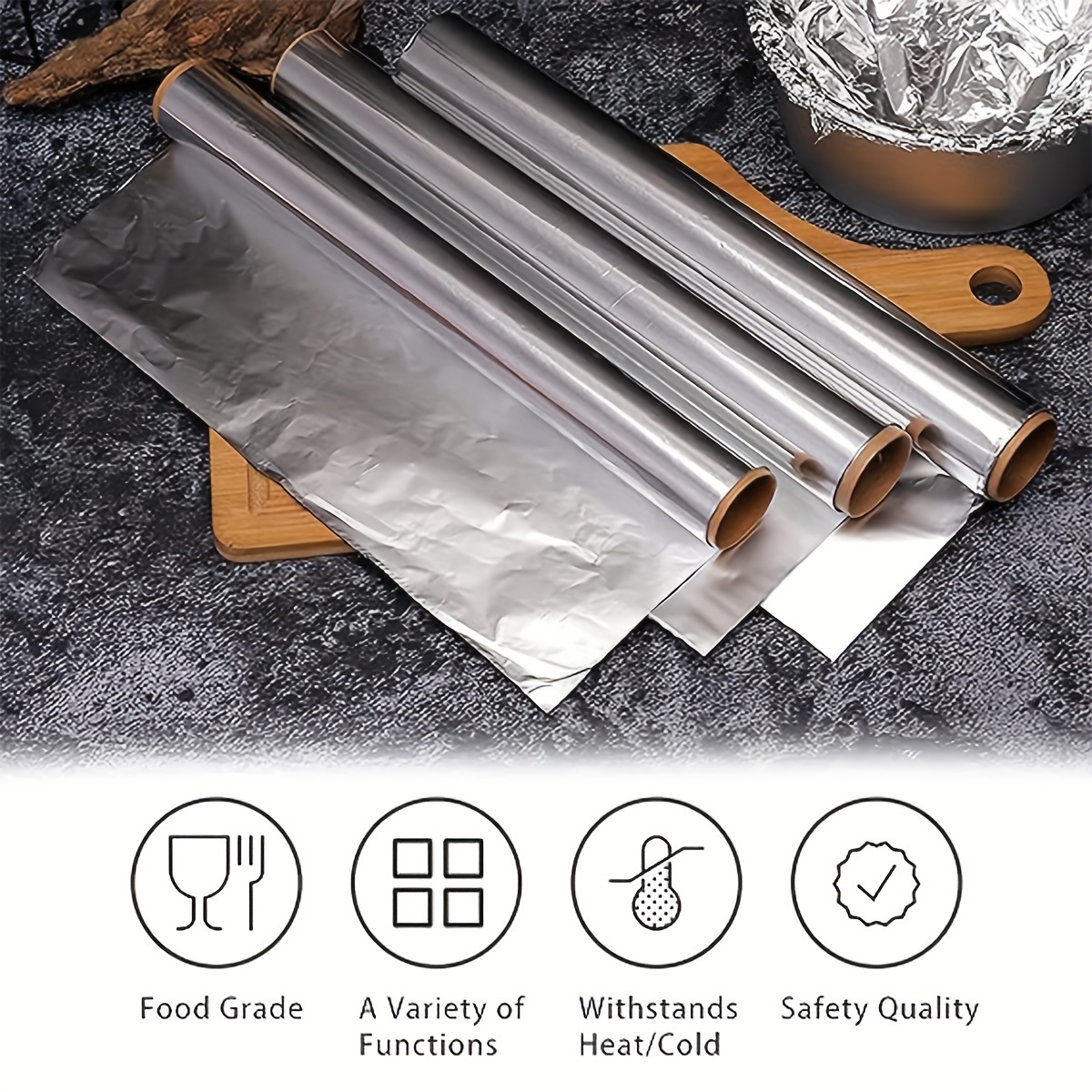 Wrap Food Aluminum Foil Sheets, Barbecue Baking Restaurant