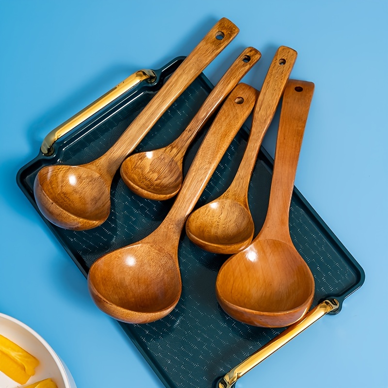 Heat resistant Wooden Soup Spoon For Cooking And Serving - Temu