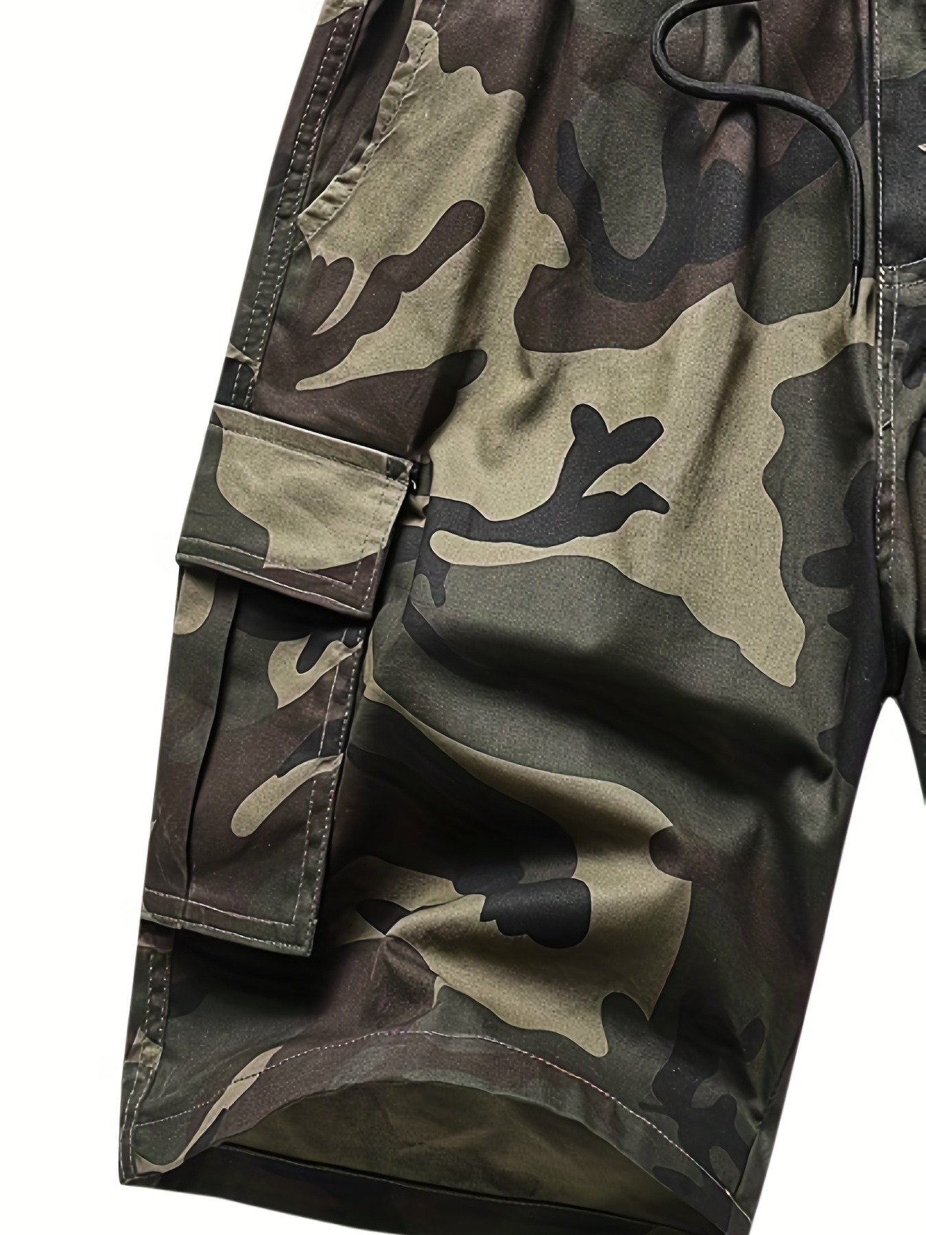 Camouflage Cotton Cargo Shorts Men's Casual Multi Pocket - Temu