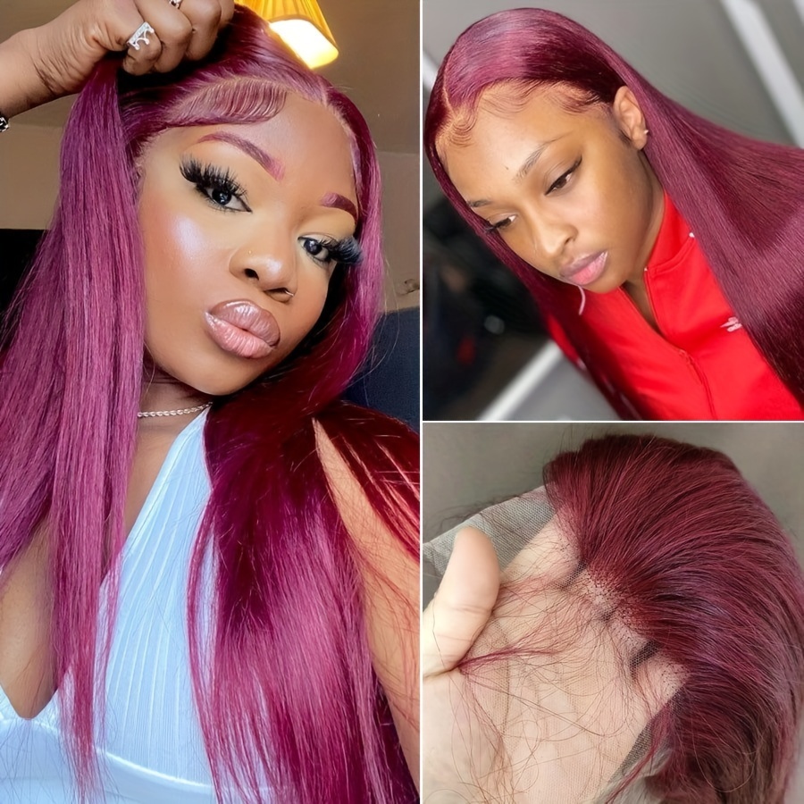 30 36 Inch pink lace front wig Human Hair Wig 13x6 HD Lace