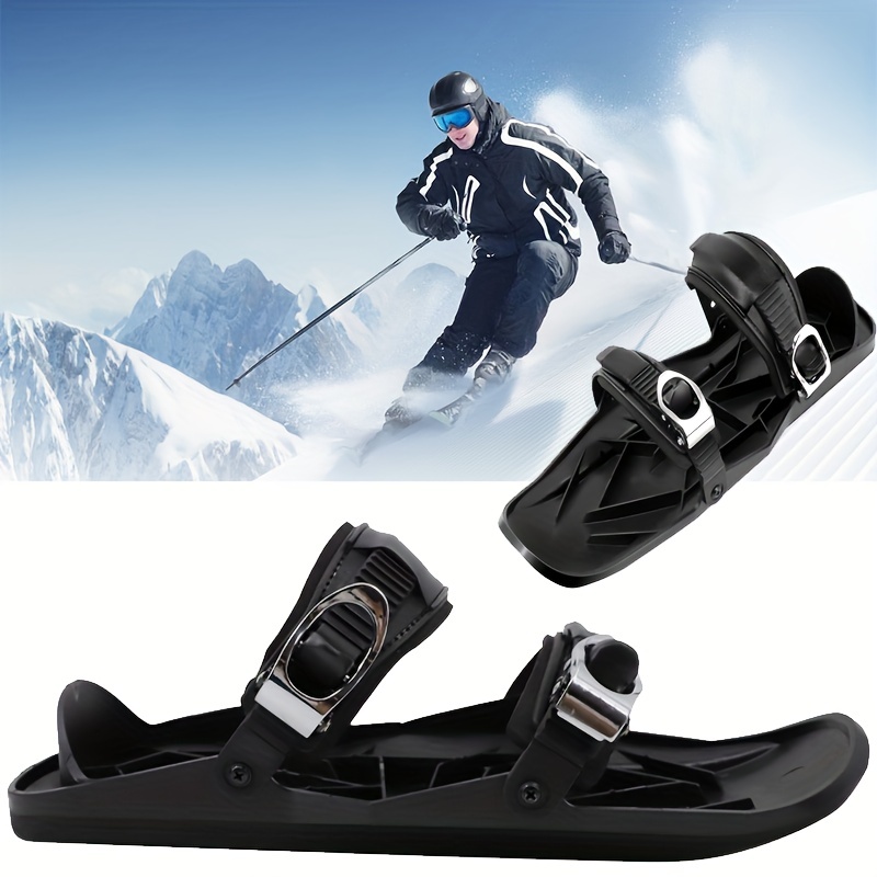 Mini Ski Skates Snow Shoes Skis Snowboards Snow Short Skiboard Snowboarding  Shoes Adjustable Bindings Skiing Shoes Snow Board