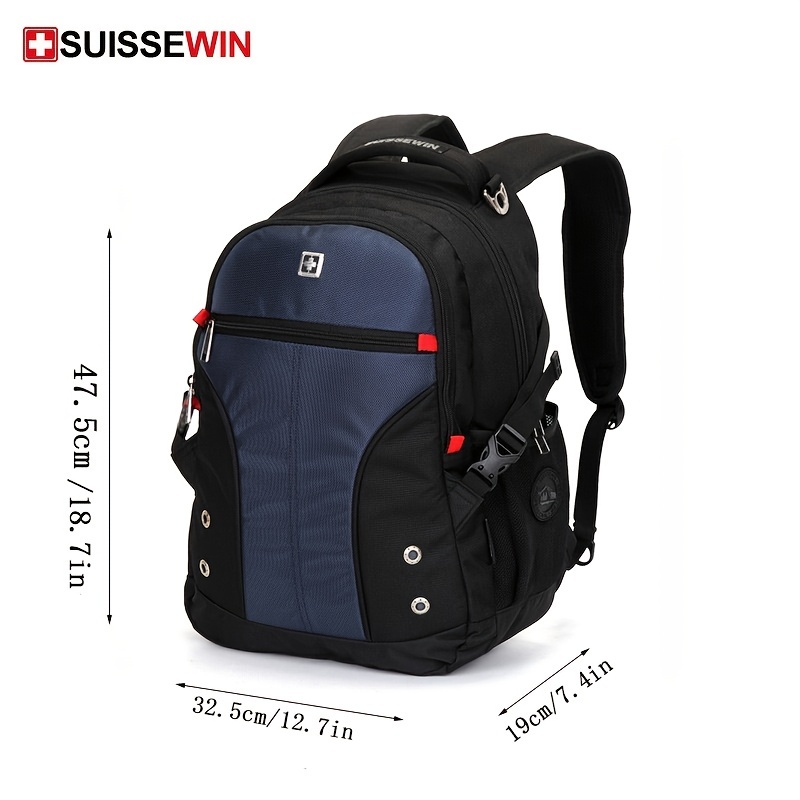 SUISSEWIN Waterproof Large Capacity Multifunctional Oxford Backpack