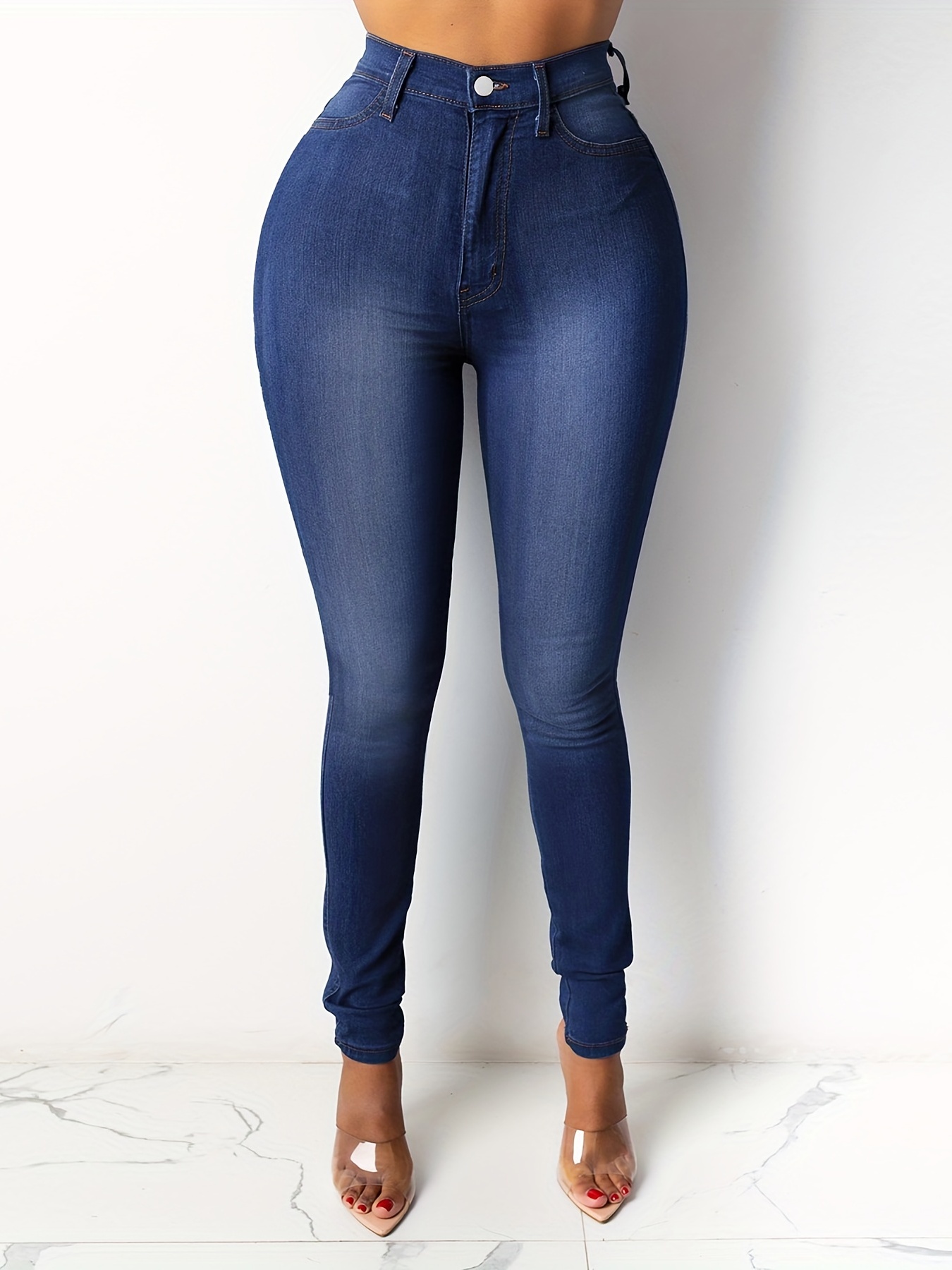 Jeans tiro súper alto para mujer