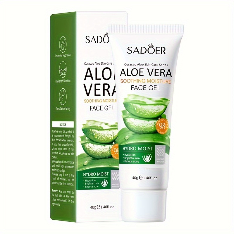 

40g Aloe Vera Gel For Face And Body, Silky Smooth Skin Exfoliating Gel Moisturizing Refreshing Improve Skin Color Gel Scrub Cream