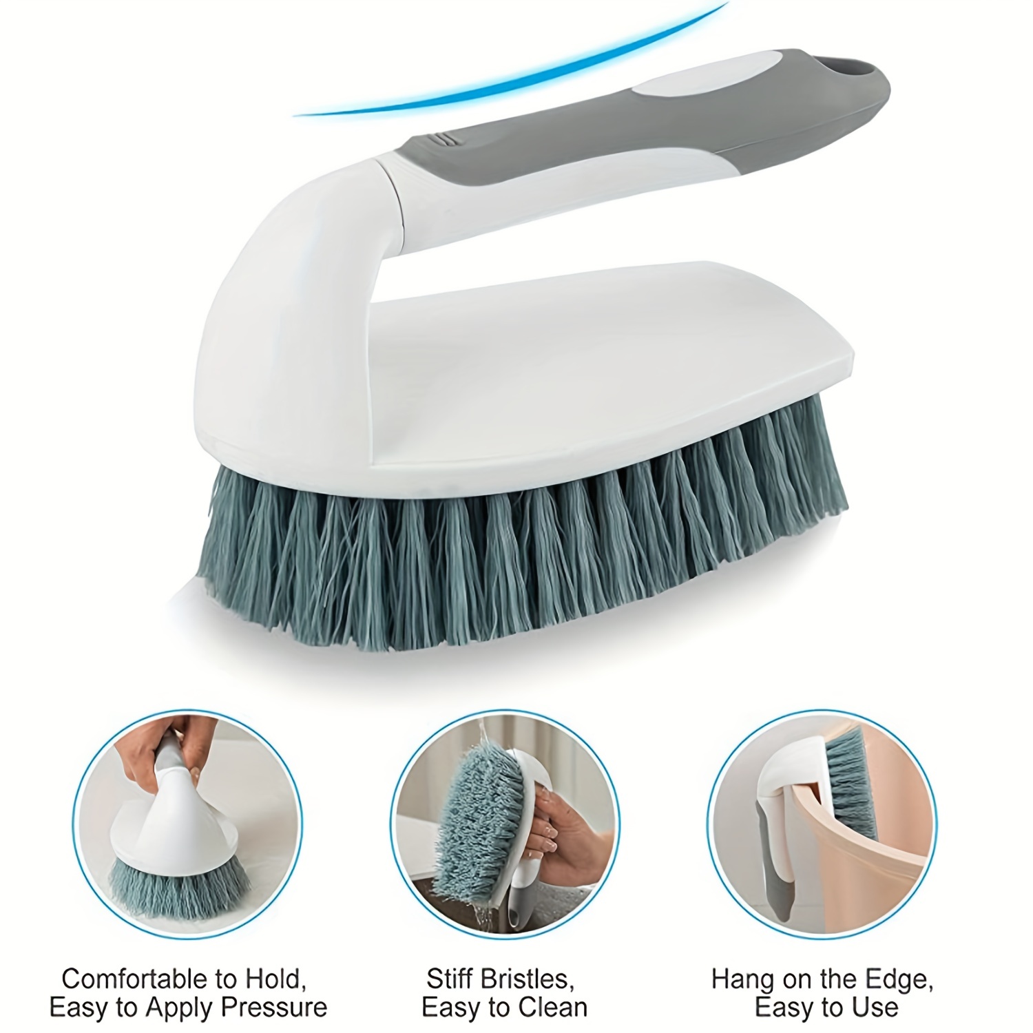 3 Pieces Tile Grout Brush Cleaner Scrub Brush, Multifunctional