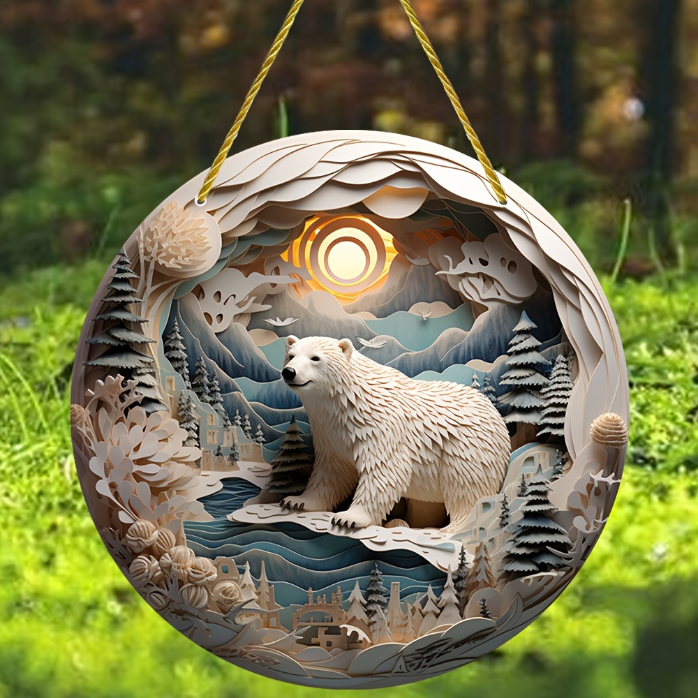 1pc Niedlicher Arktischer Bär Festival Hängender Anhänger - Temu