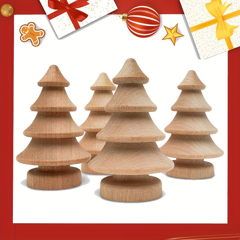 Wood : Diy Wooden Christmas Ornaments For Crafts - Temu