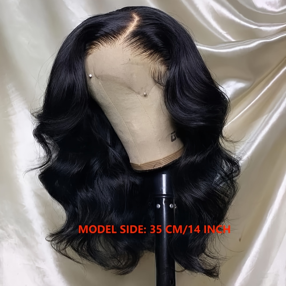 4 4 Lace Front Human Hair Wig Glueless Short Wavy Wigs Pre Plucked Body Wave Lace Closure Human Hair Wigs For Women Loose Wave Lace Frontal Wig Bra