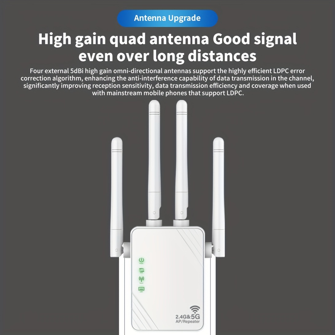 KuWFi Point d'accès WiFi 6 Gigabit Dual Band WiFi 6, Point d'accès WiFi  Extérieur