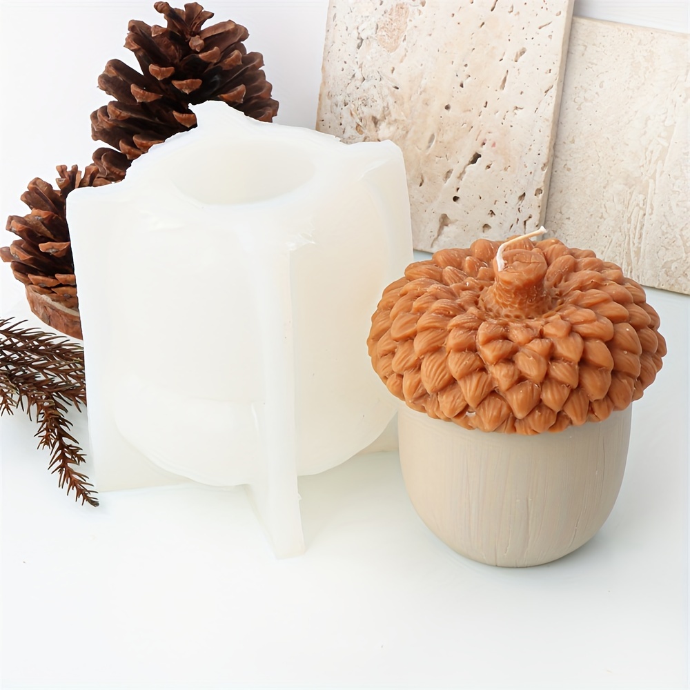 3d Pine Cones Silicone Mold For Diy Candle Making Molds Silicone Wax Mold -  Temu