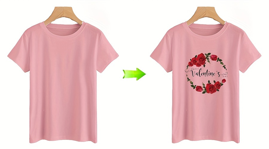 Camiseta personalizada de San Valentín para hombre 2024 - Roses