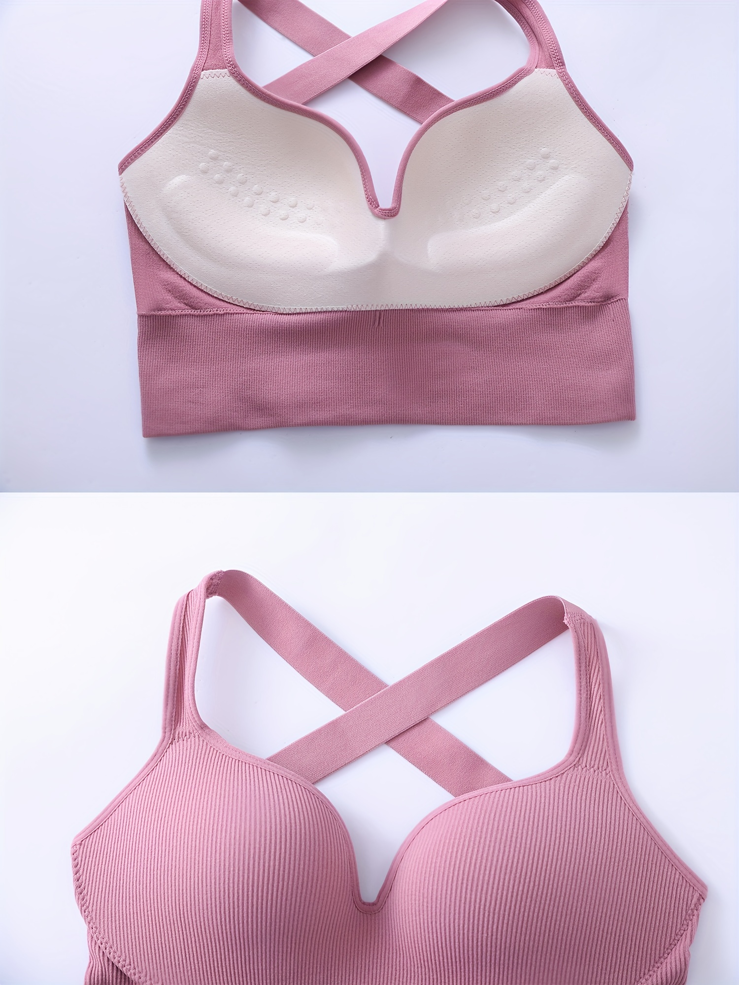 High Impact Seamless Racerback Sports Bra Hrx For Women Pink Hollow Crop  Top With Padded Cups For Running, Yoga, And Fitness X0822 From  Vip_official_001, $10.43