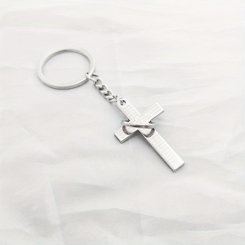 Creative Cross Keychain Alloy Key Chain Bag Purse Backpack Pendant