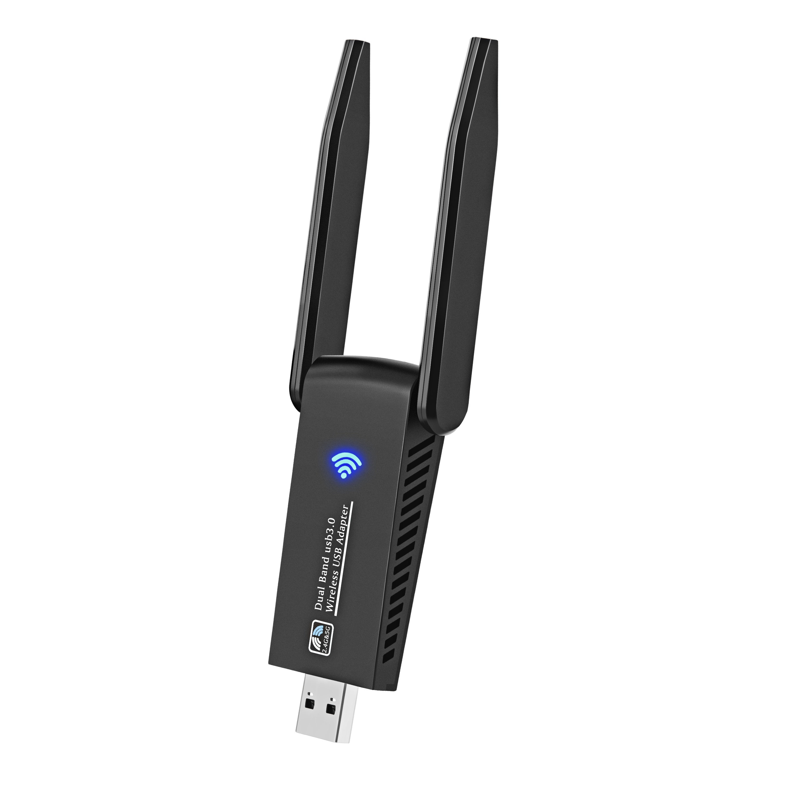 Adaptador inalámbrico USB Wifi para PC - 802.11ac 1200mbps Antenas duales  5dbi 5g / 2.4g Wifi Usb para PC Computadora portátil de escritorio Mac  Windows 10/8 / 8.1 / 7 / vista / xp / mac10.6
