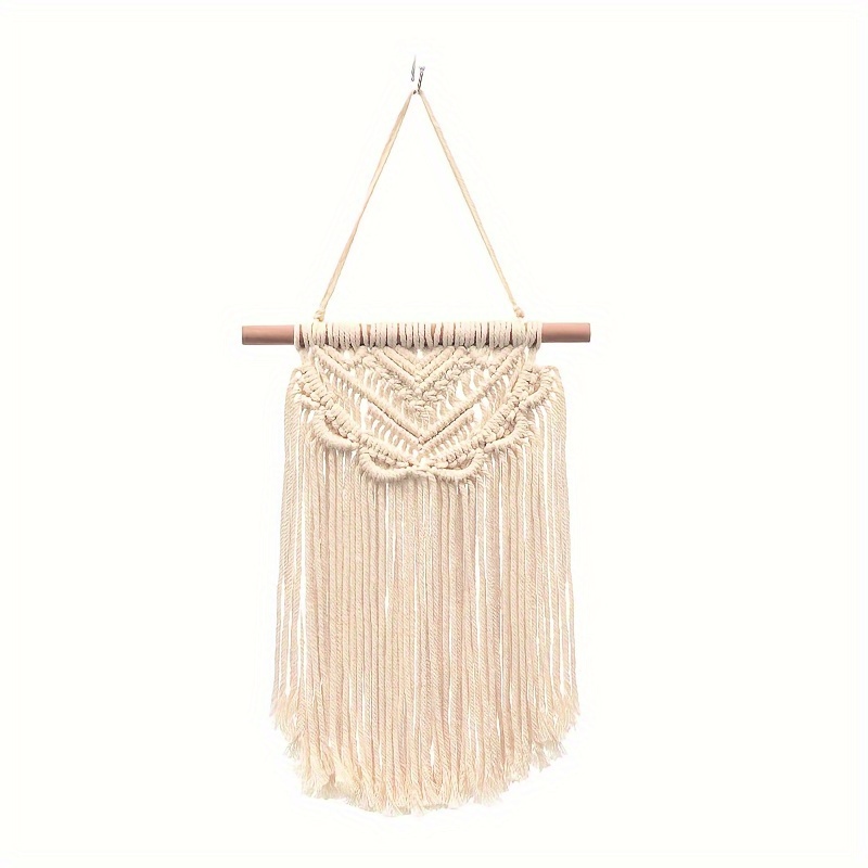 Bohemian Hand woven Cotton Rope Tapestry White Cotton Temu