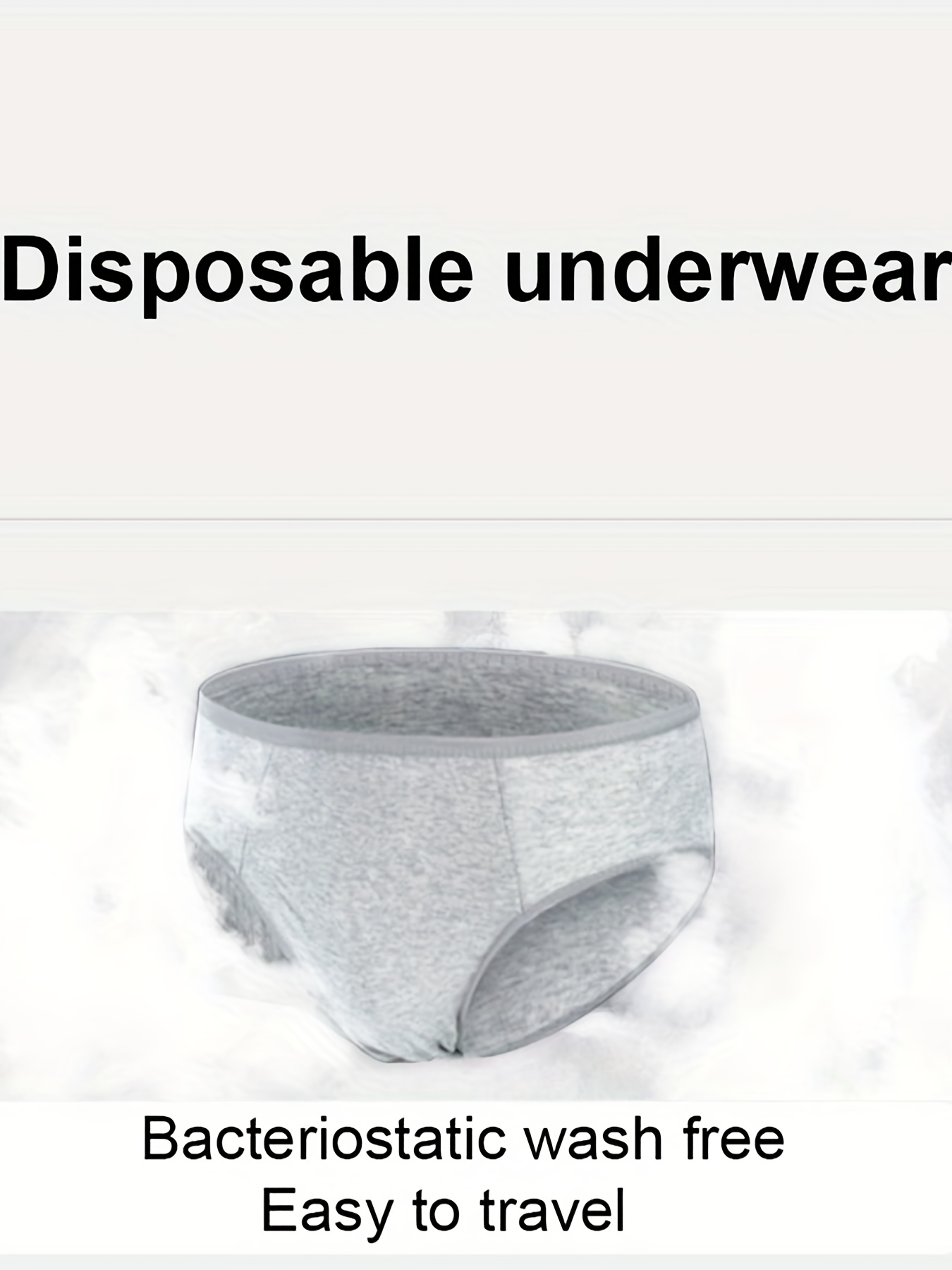 5pcs de sous-vêtements jetables en coton pour hommes, confortables et  stériles, sans lavage, pour les voyages d'affaires - Temu Canada