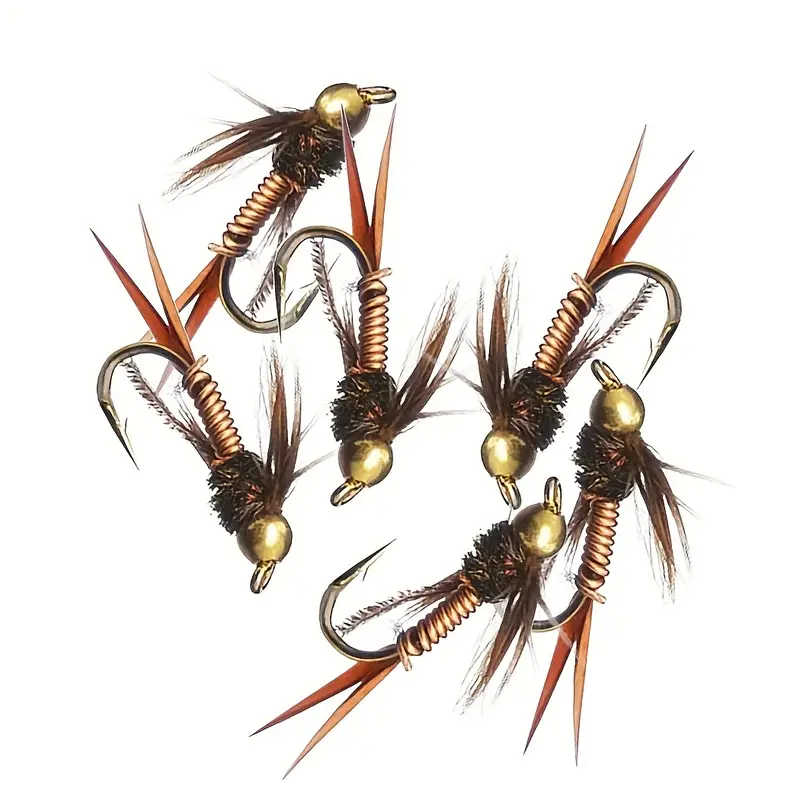 Fast Sinking Nymph Scud Flies Brass Copper Bead Head Fly - Temu Philippines
