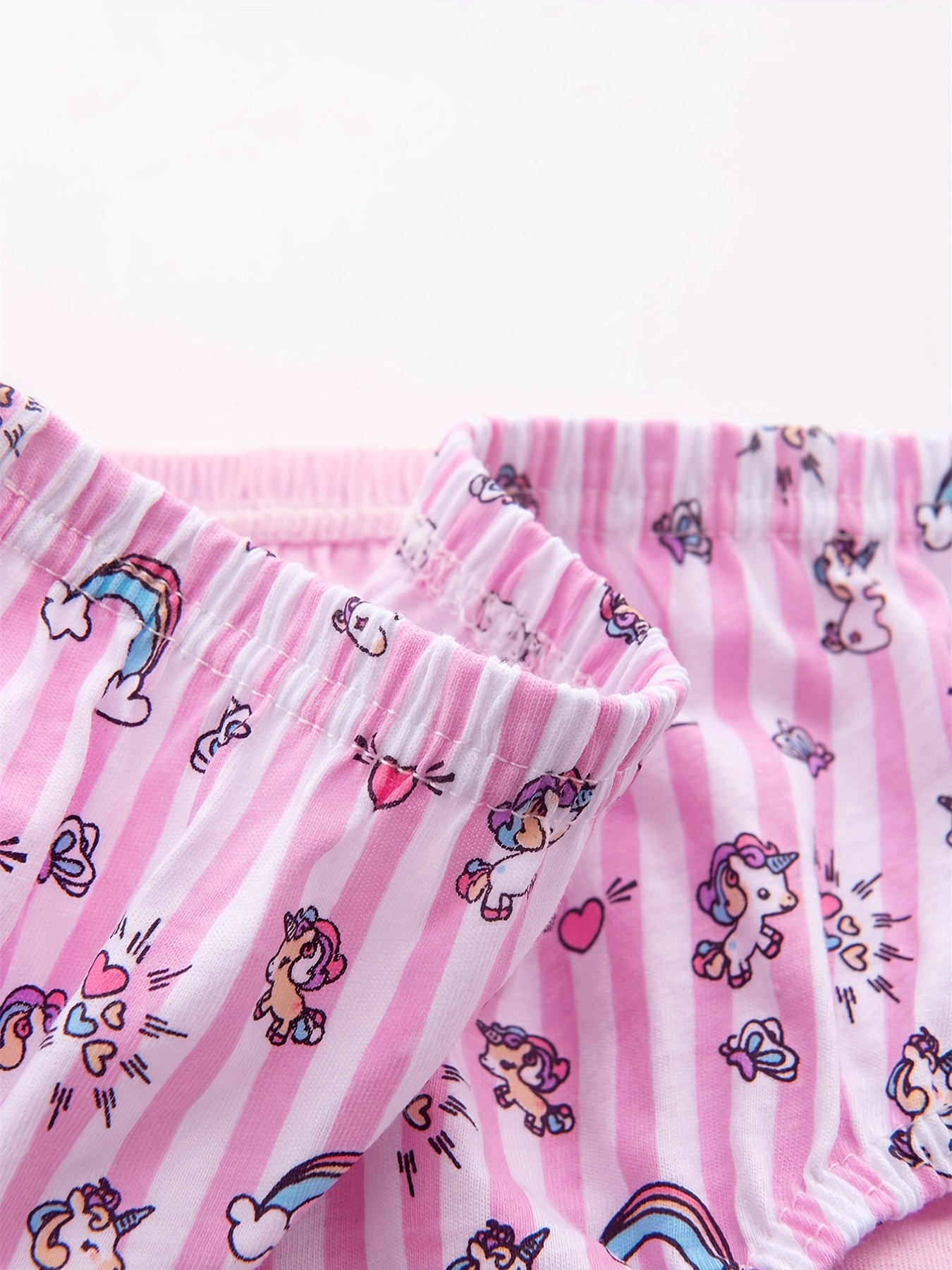 Girl's Breathable Briefs Cartoon Unicorn/floral Pattern - Temu