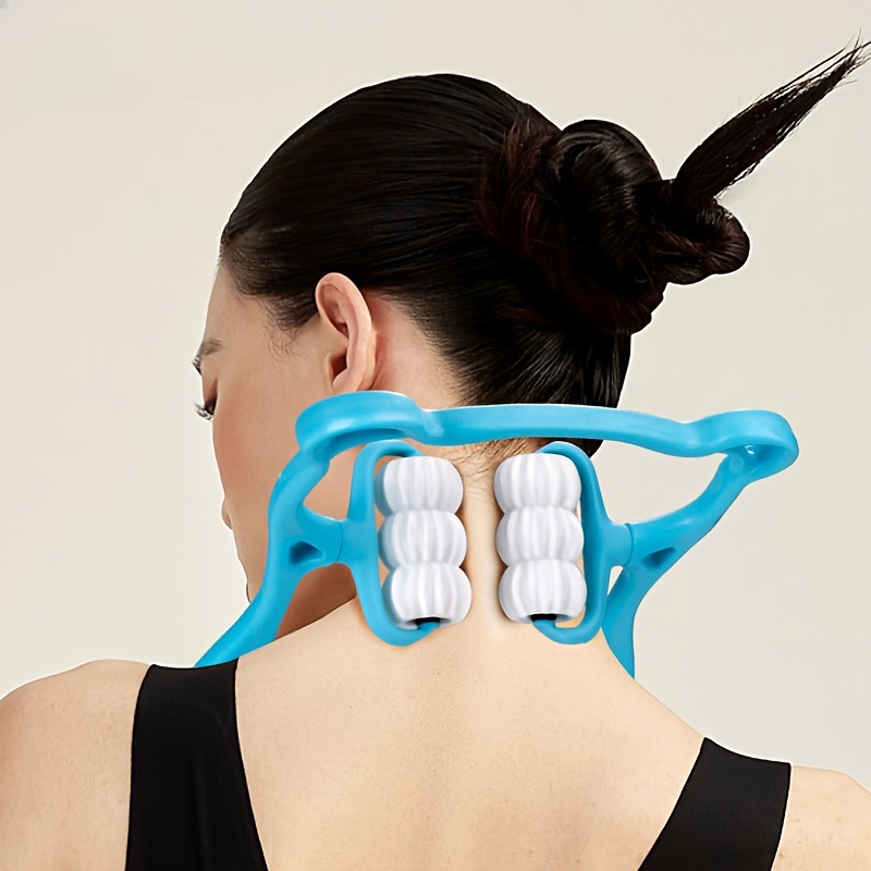Mini Masajeador Cervical, 2 PCS Mini Masajeador de Cuello y Cervicales  dispositivo de masaje de vértebra cervical, adecuado para hombro, cuello,  mano, cintura, pierna : : Salud y cuidado personal