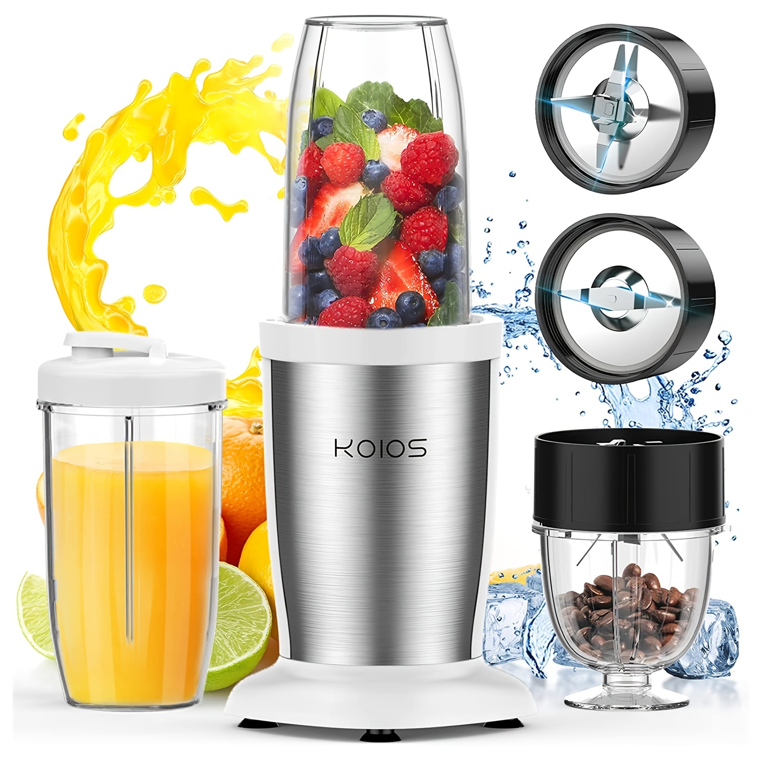 KOIOS 850W Bullet Personal Blender For Shakes And Smoothies, Protein  Drinks, Portable Blender For Kitchen With Ultra Smooth 6-Edge Blade, Coffee  Grind