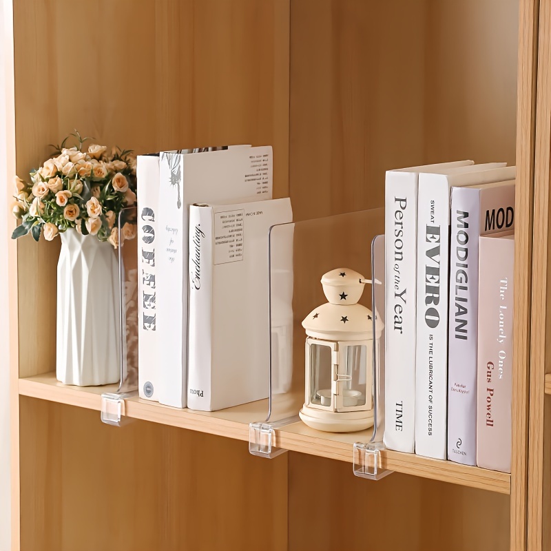 Acrylic Shelf Dividers, Closets Shelf Separator For Wooden Or