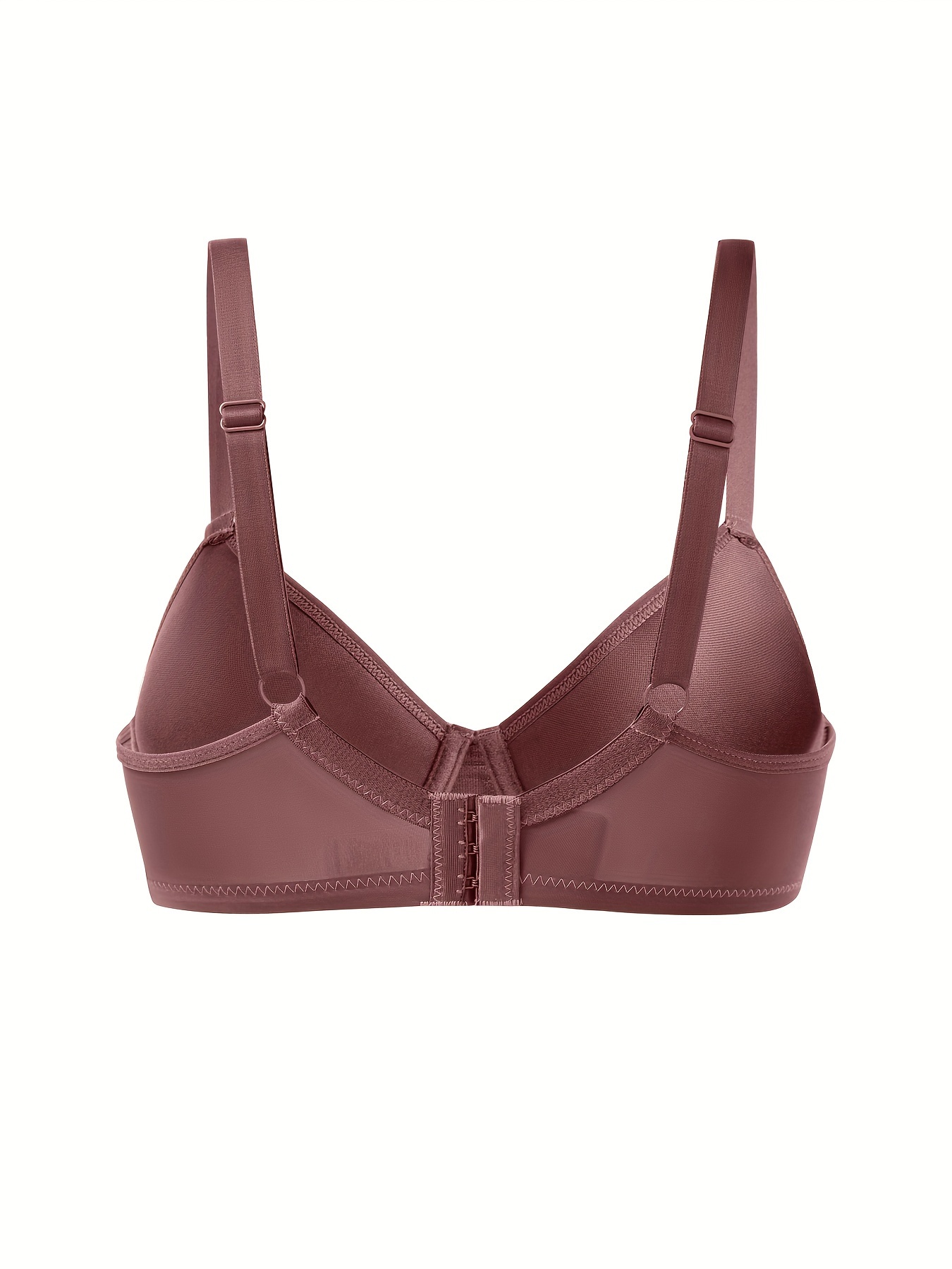 Simple Solid Seamless Bra Comfy Breathable Push Bra Women's - Temu