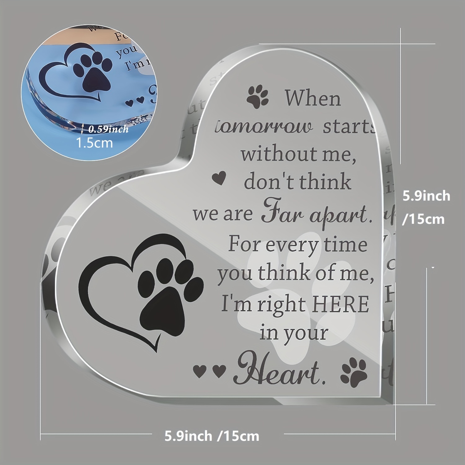 Rainbow Bridge Pet Memorial Gifts - Dog Memorial Gifts, Loss of Dog Gifts, Cat Memorial Gifts, Sympathy Gift for Loss of Pet, Pet Memorial Picture