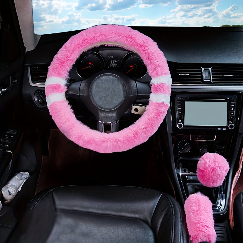 Kaufe 38 Cm/15; Car Steering Wheel Cover Autumn Winter Soft Plush