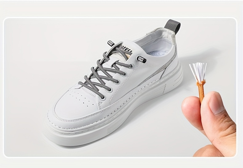 1Pair Tieless Elastic Shoe Laces, No Tie Shoelaces For Sneakers Casual Shoes Skate Shoes