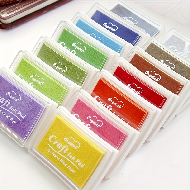Fabric Ink Pads for Rubber Stamps, Washable Craft Ink Pads for