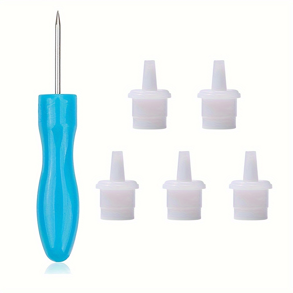 6pcs/set Universal Lash Glue Bottle Blocking Iron Eyelash Extension Glue Mouth Head Special Plug Caps Opener Makeup Tools