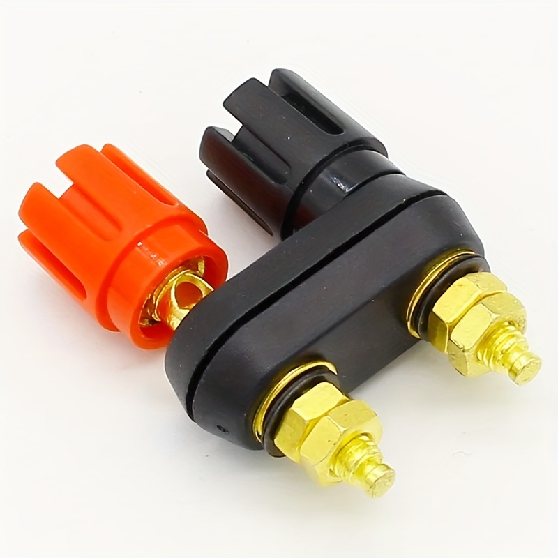CESS-129 Pin Banana Plug a conector banana hembra y terminal de conexión de  cable para altavoz/amplificador, paquete de 4