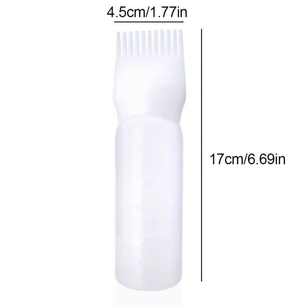 Scalp Bottle Applicator, Hair Dyeing Bottle with Graduated Scale for Brush  Shampoo Hair Color Oil Co…See more Scalp Bottle Applicator, Hair Dyeing
