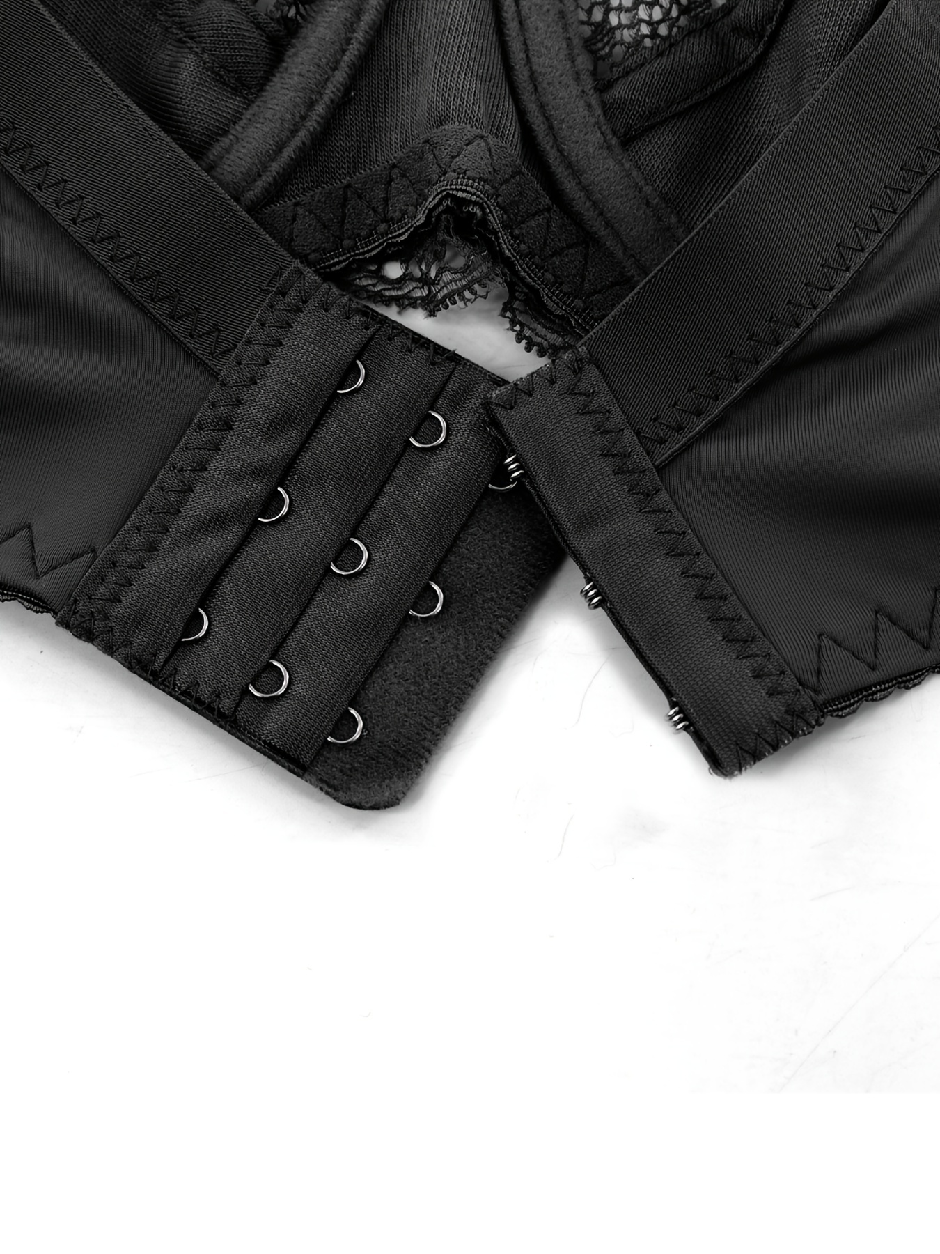 Black Sheer Stretch Mesh, Pullover Bralette, Adjustable Bra for Men 