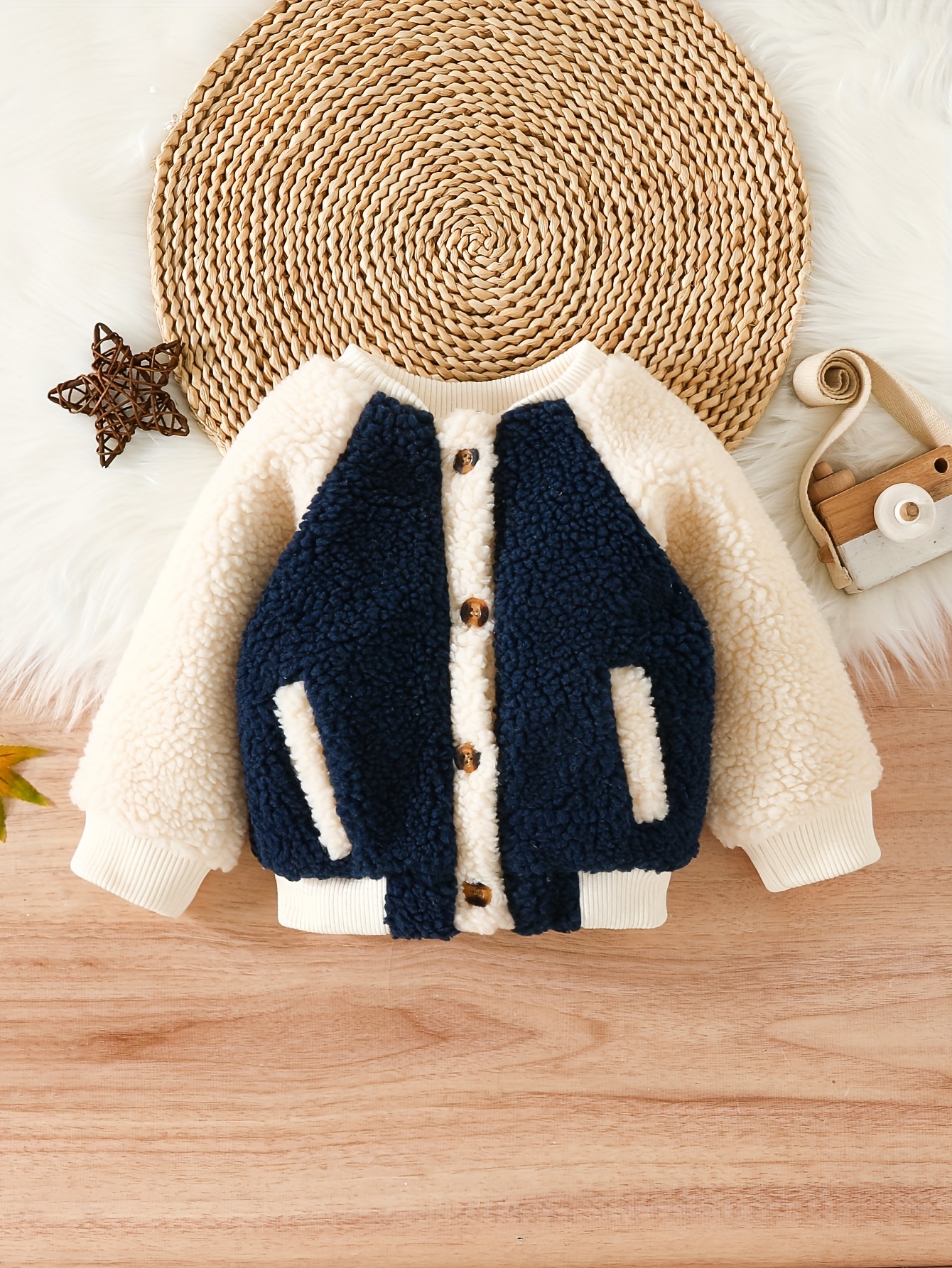 Autumn Winter Korean Style Cute Baby Girls Lapel Lamb Wool Fleece Elastic  Top Jacket Coat For Winter - Temu Germany