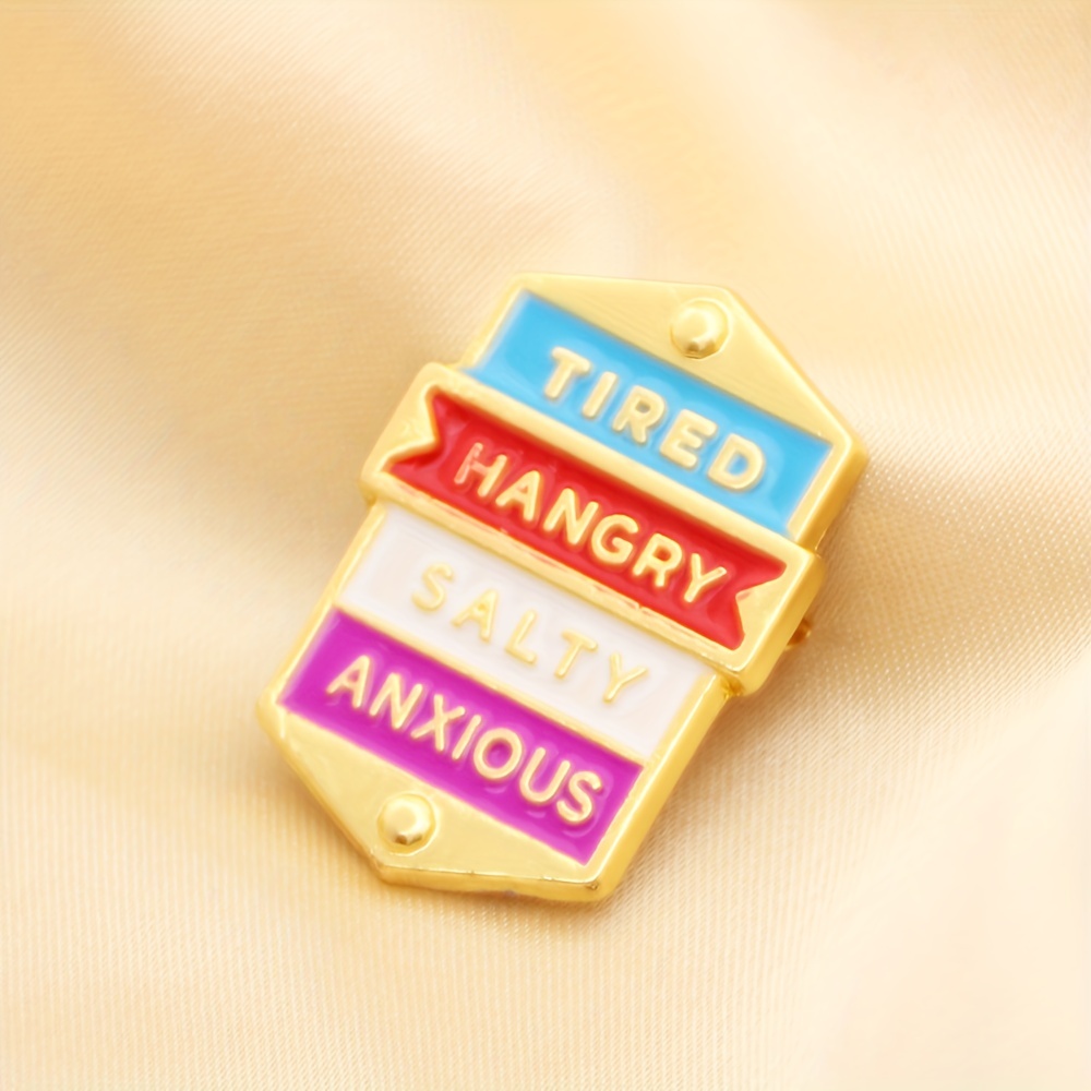 Metal Badge Social Expression Brooch Pin for Men