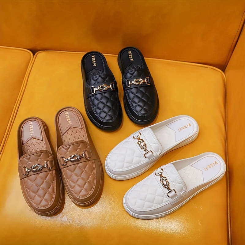 Womens sales quilted loafers