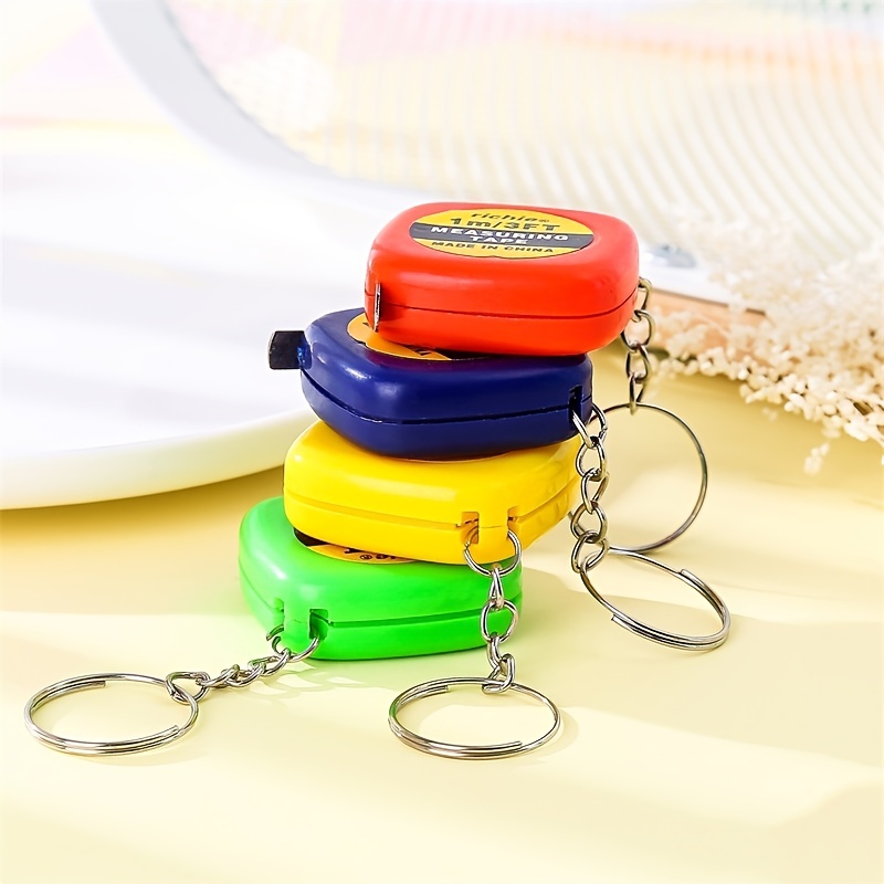150cm Mini Tape Centimeter Inch Dual Tape Tailor Ruler Keychain Measuring  Tape Clothing Size Portable Sewing Tools Accessory