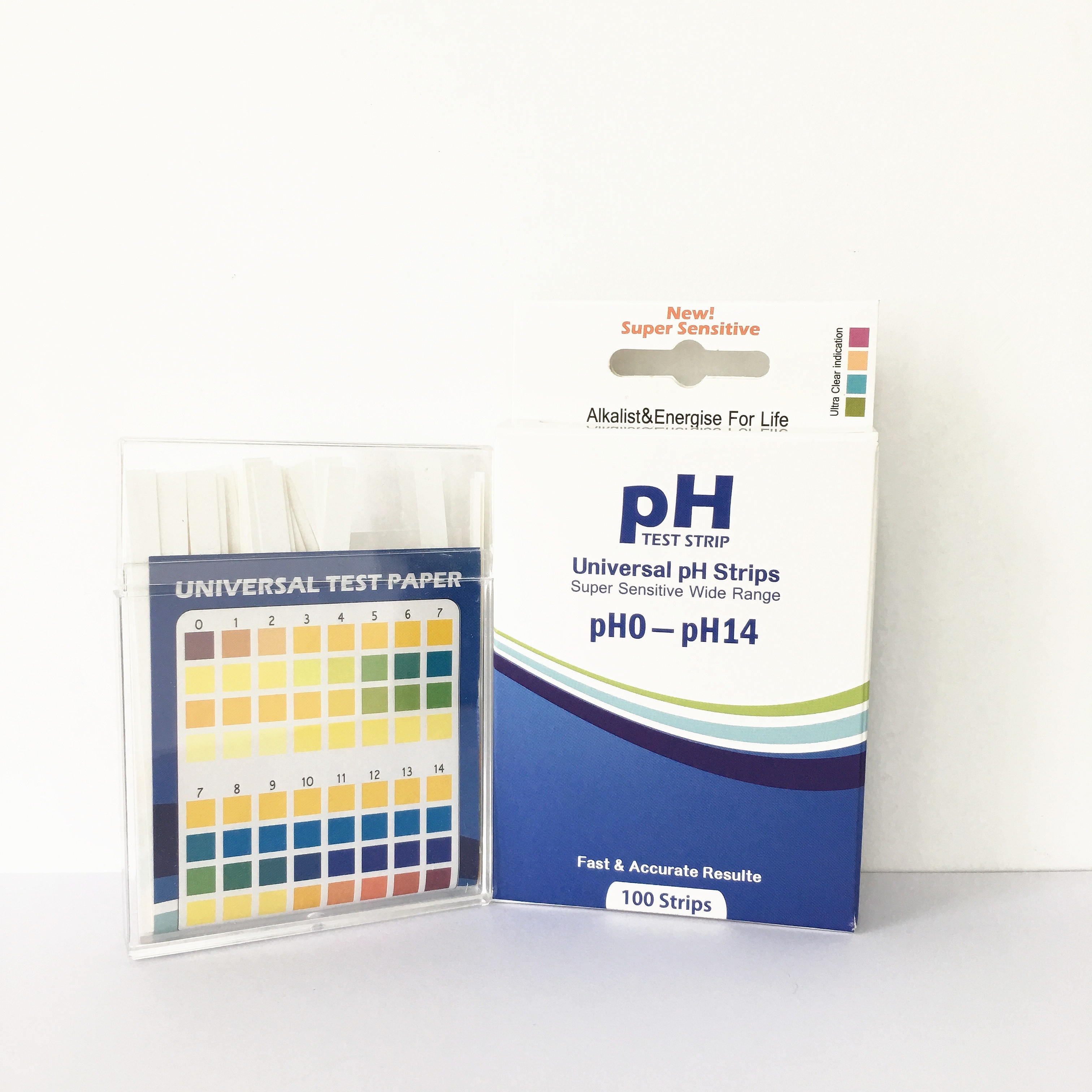 Tiras de prueba de pH de plástico, aplicación universal (pH 0-14), 100  tiras | para saliva, jabón, orina, alimentos, líquidos, agua con pruebas de