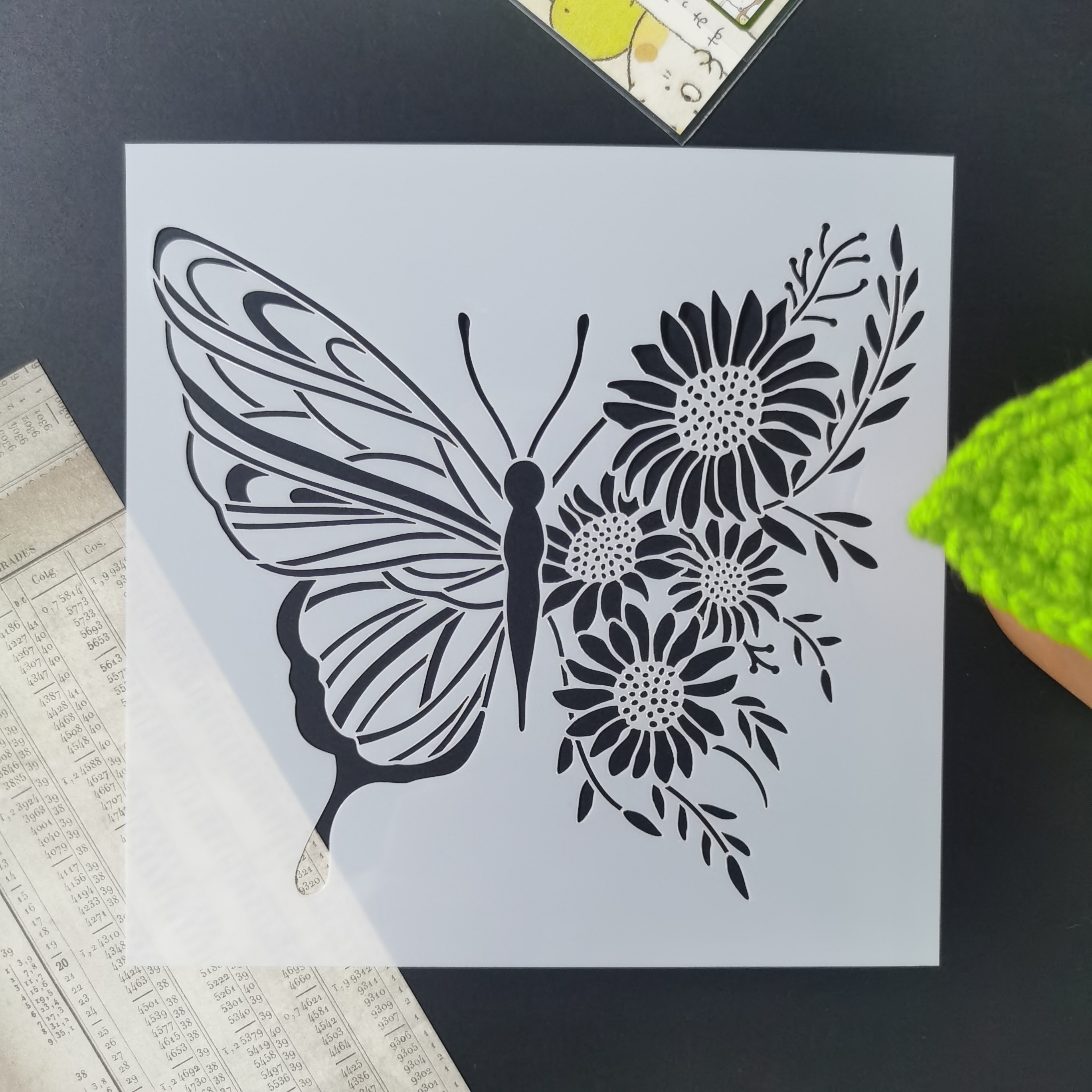 Butterflies Stencils Reusable Butterfly And Flower - Temu