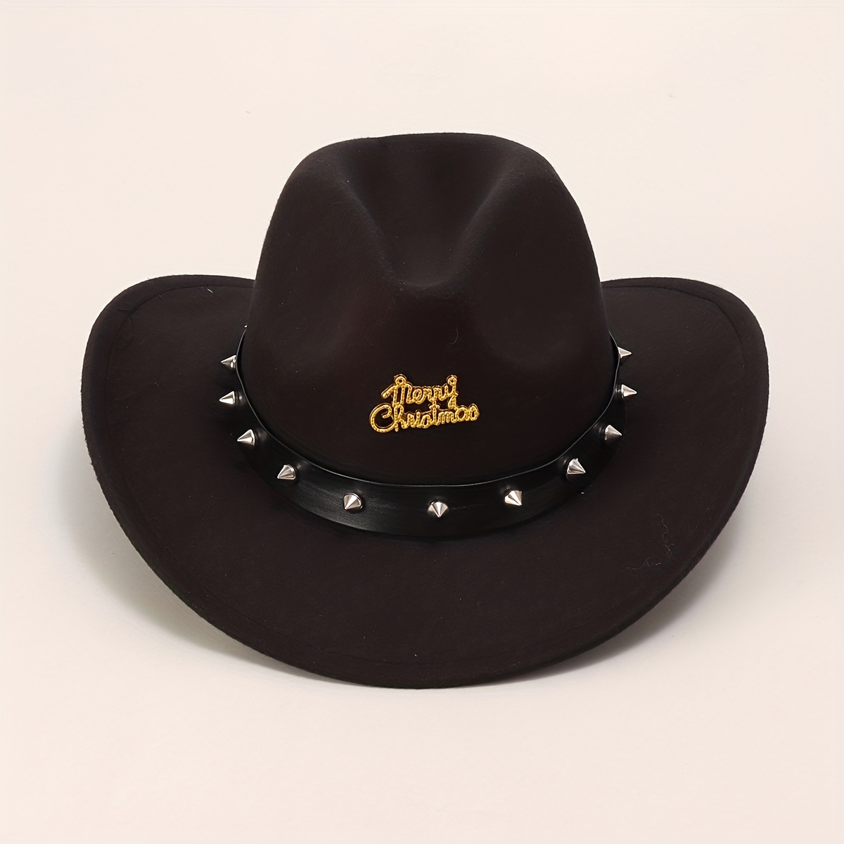 Vintage Western Cowboy Woolen Hat British Belt Jazz Top Hat