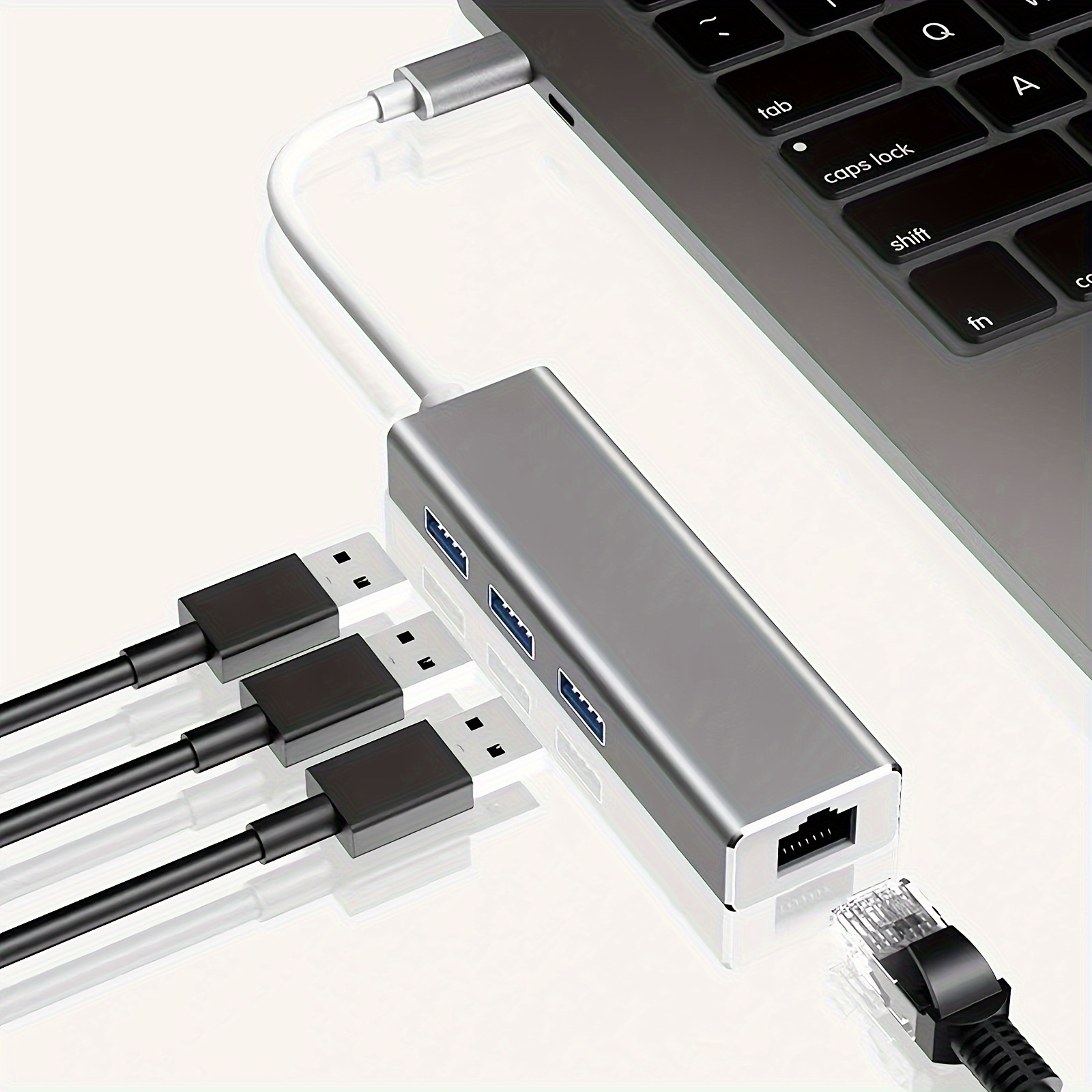 Gigabit Ethernet Splitter 1 Till 2 Nätverksdelare med USB - Temu